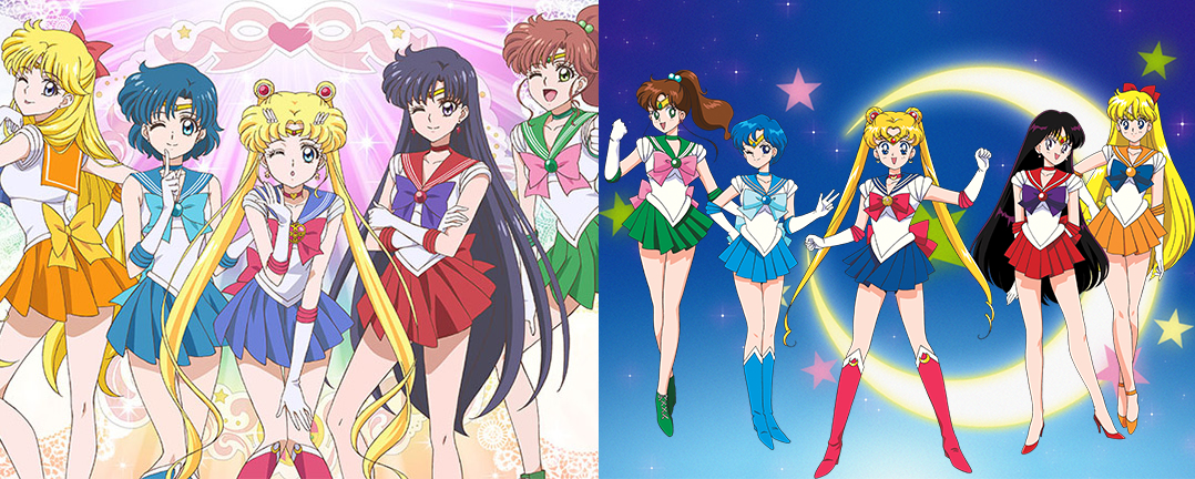 Sailor Moon VS Sailor Moon Crystal